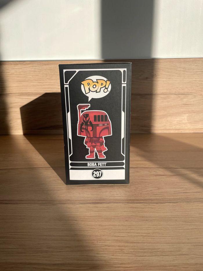 Figurine Funko Pop Star Wars : Boba Fett 297 Wondercoin Anaheim 2020 Limited Edition - photo numéro 4