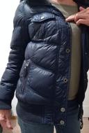 Veste jacket capuche fausse fourrure amovible. T.XS