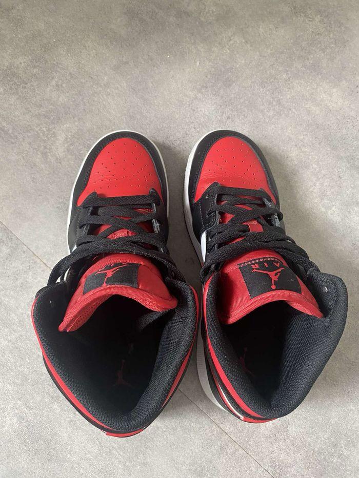 Jordan 1 mid black gym red - photo numéro 4