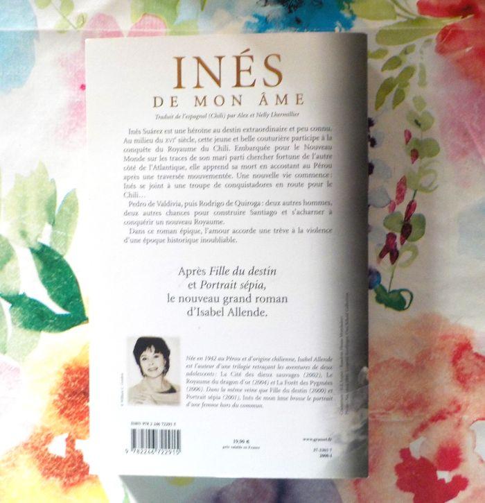 INES DE MON AME d'Isabel ALLENDE Ed. Grasset - photo numéro 3