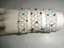 Bracelet en perles toupie de cristal Swarovski