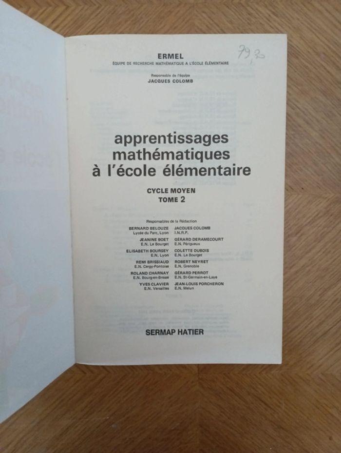 Ermel apprentissage mathématiques à l'école élémentaire cycle moyen 3 tomes - photo numéro 12