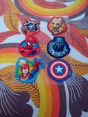 Lot 6 patches / écussons Marvel