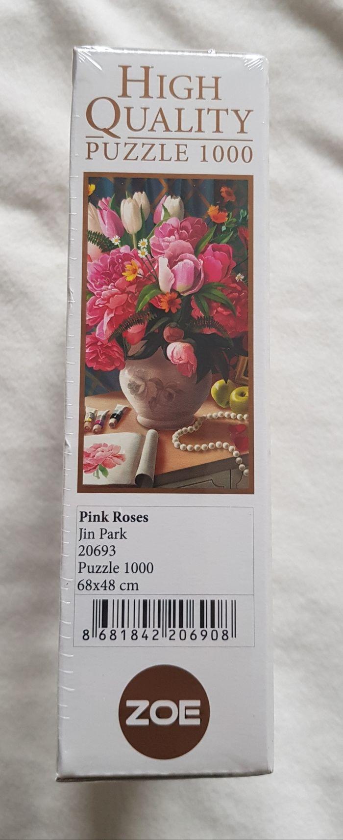 Puzzle pink rose 1000 pieces neuf - photo numéro 3