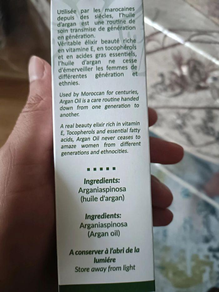 Huile d'argan cosmétique bio 100 ml - photo numéro 3