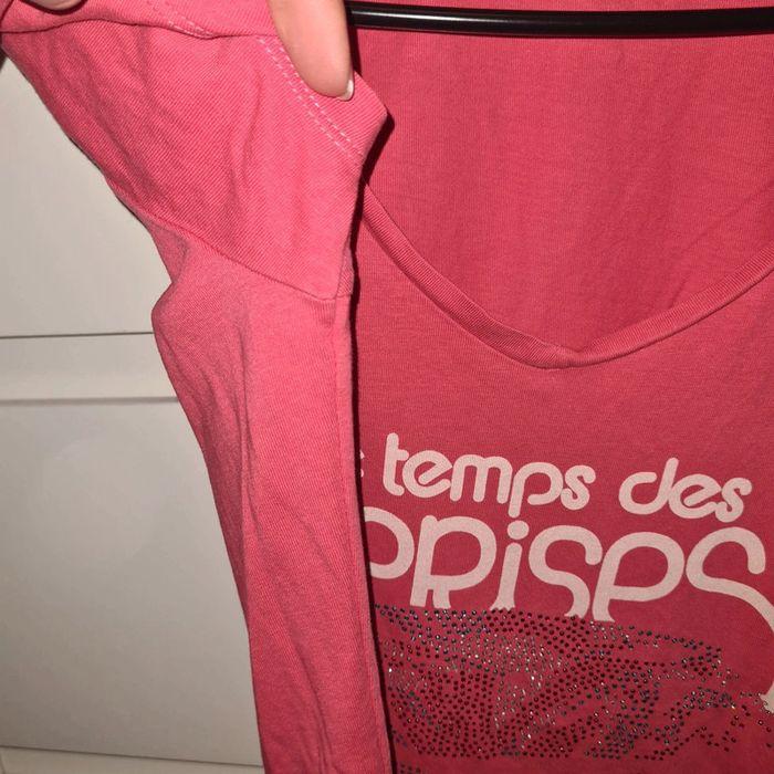 Tee shirt rose Le temps des cerises femme t 38 - photo numéro 4