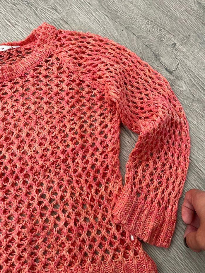 Pull à manches longues ajouré corail kidkanai taille 4 ans - photo numéro 4