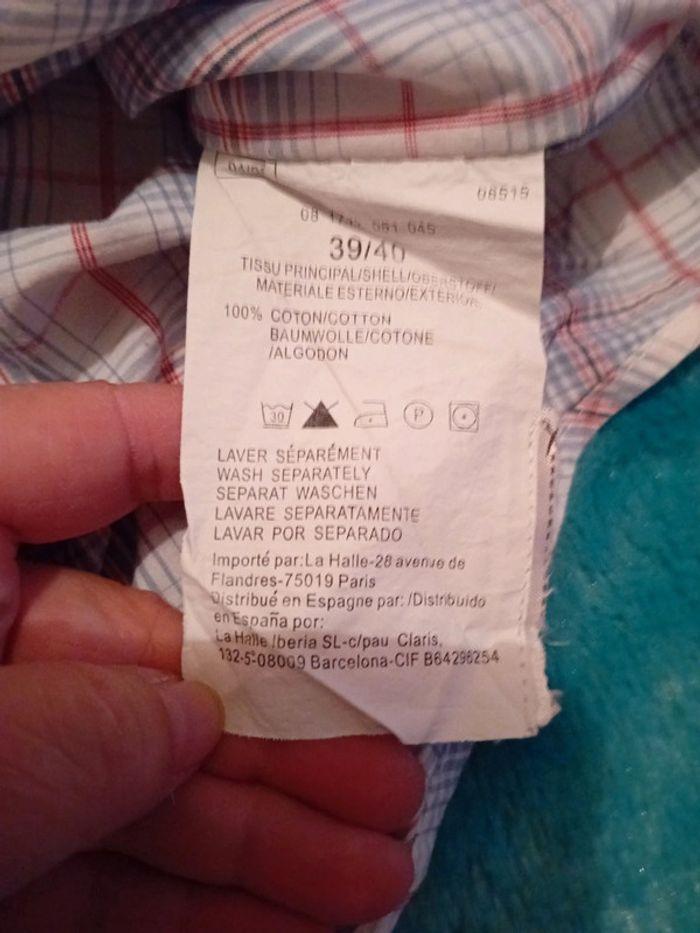 Chemise à carreaux très peu portée taille L - photo numéro 5