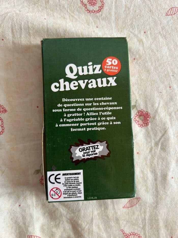 Carte Quizz Chevaux - photo numéro 2