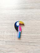 Broche toucan brooch pin up rétro vintage