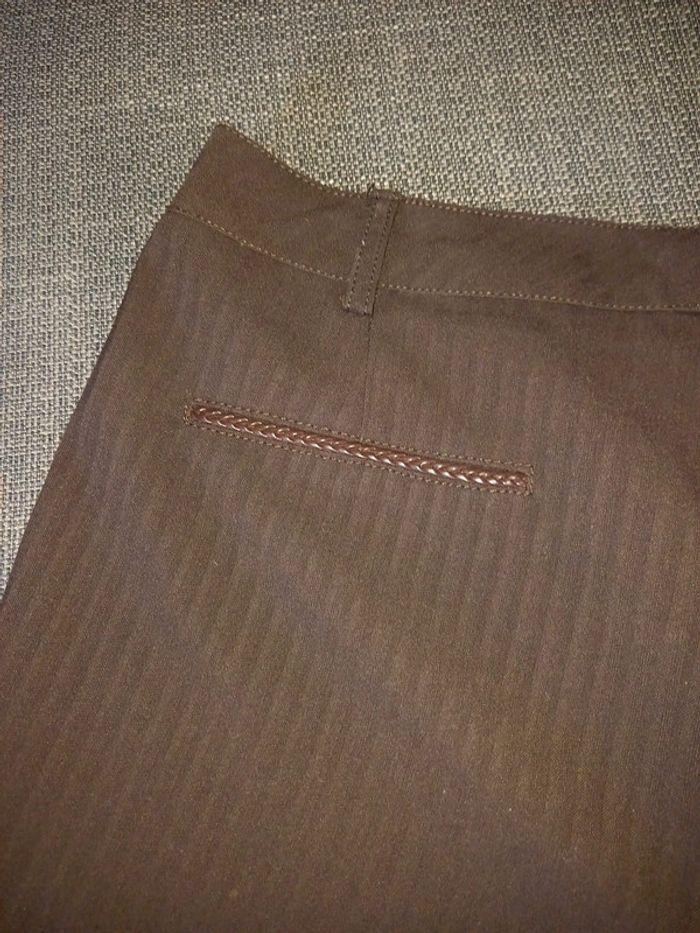 Pantalon droit marron - photo numéro 6