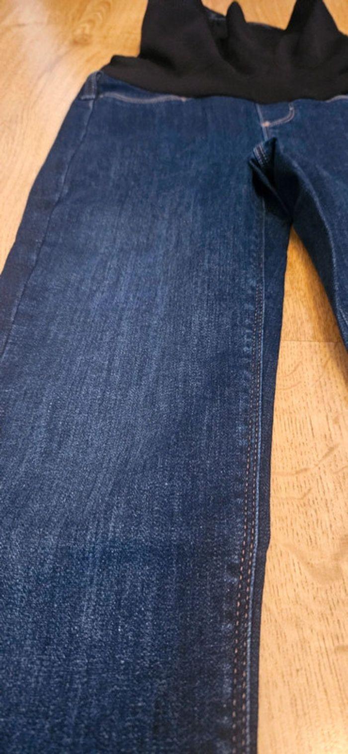 Pantalon jeans Maternité/poste accouchement, ventre plat taille 36 - photo numéro 2