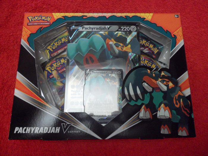 Coffret Pokémon Pachyradjah V , garantie neuf scellé rare - photo numéro 1