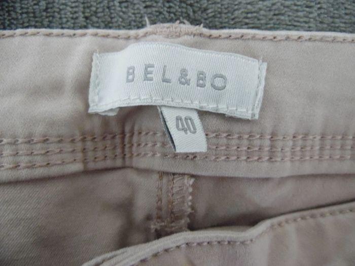 Beau jeans couleur crème, taille 40. - photo numéro 5