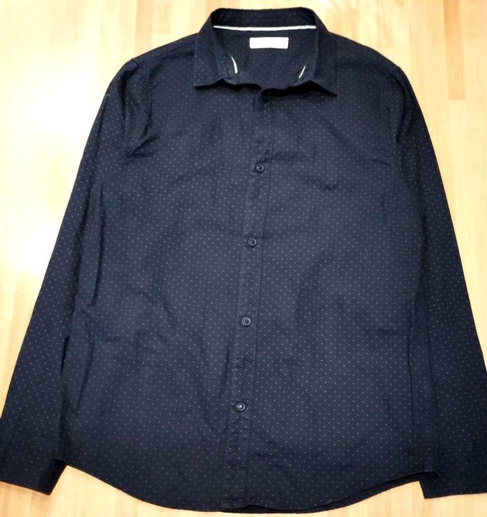 Chemise imprimée marine Zara 11/12 ans, comme neuve - photo numéro 1