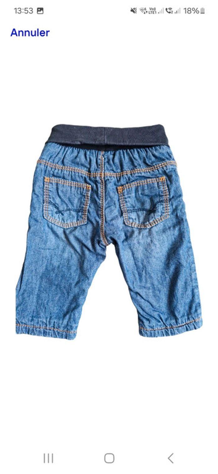 Jeans pantalon 62cm 3-6m - photo numéro 2