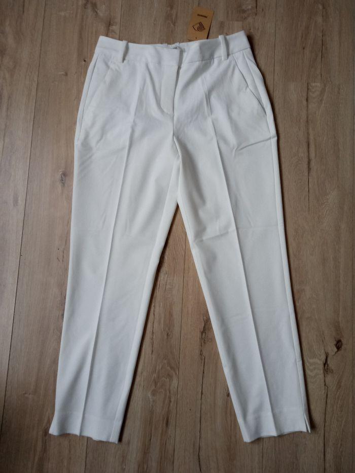 Pantalon blanc taille 38 promod - photo numéro 1