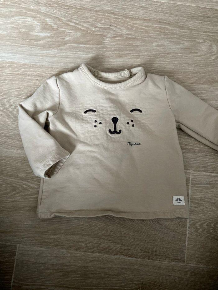 Pull nounours beige - photo numéro 1