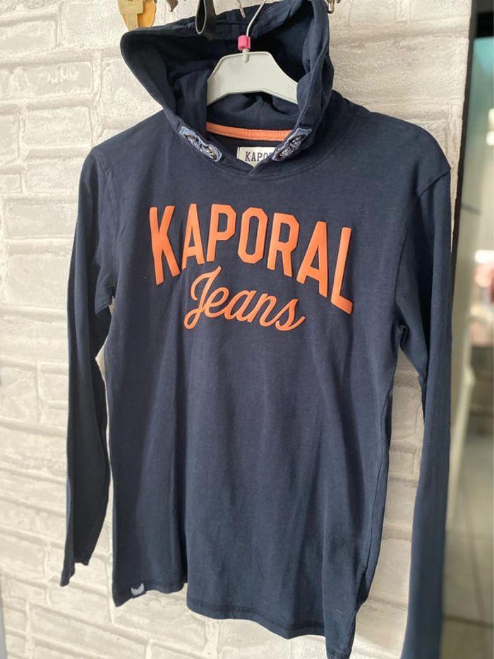 Pull enfant capuche kaporal 14 ans - photo numéro 1