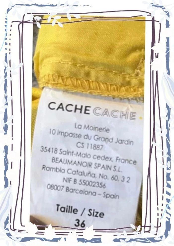 Pantalon jaune à motifs Cache Cache - photo numéro 4