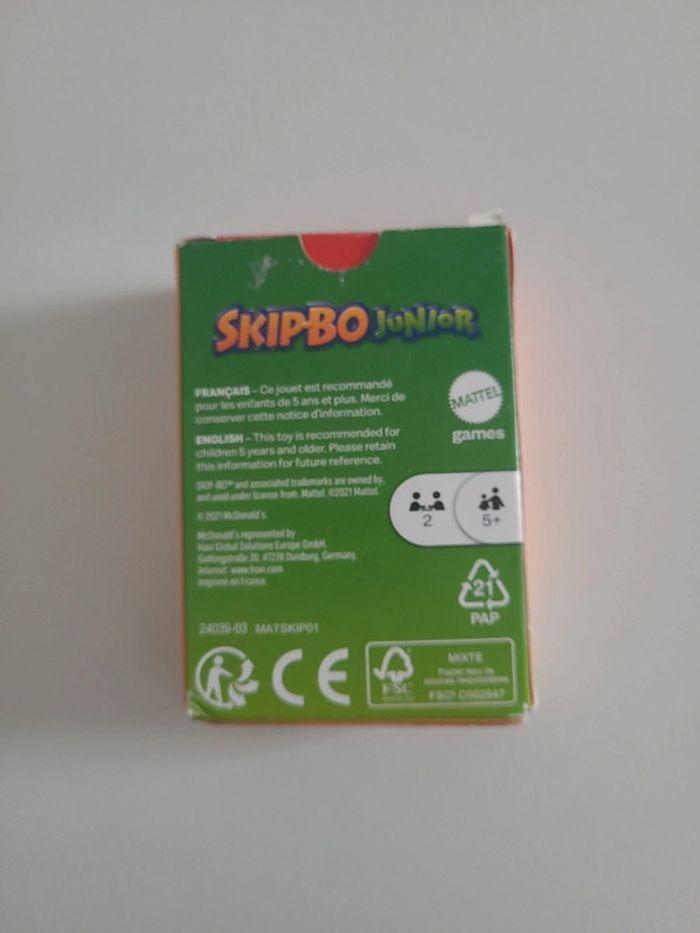 Jeu de cartes complet avec notice skipbo junior - photo numéro 2