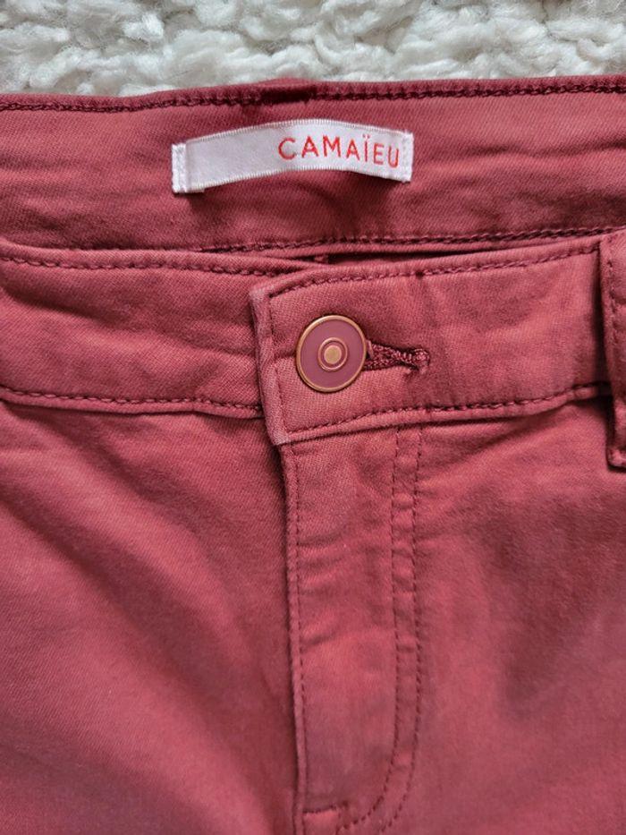 Jean skinny terracota Camaïeu Taille 38 - photo numéro 4