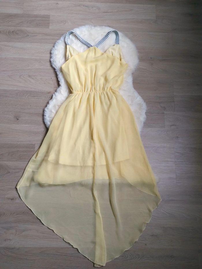 Robe en voile jaune taille 36 - photo numéro 4