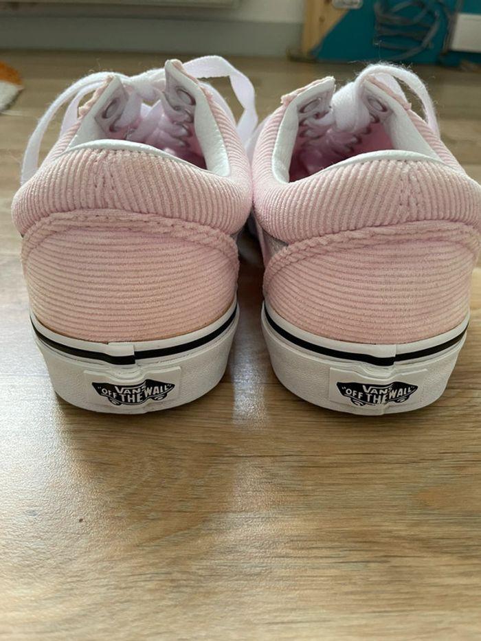 Vans en velours côtelé rose pointure 38,5 - photo numéro 5