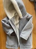 Manteau gris garçon 36 mois