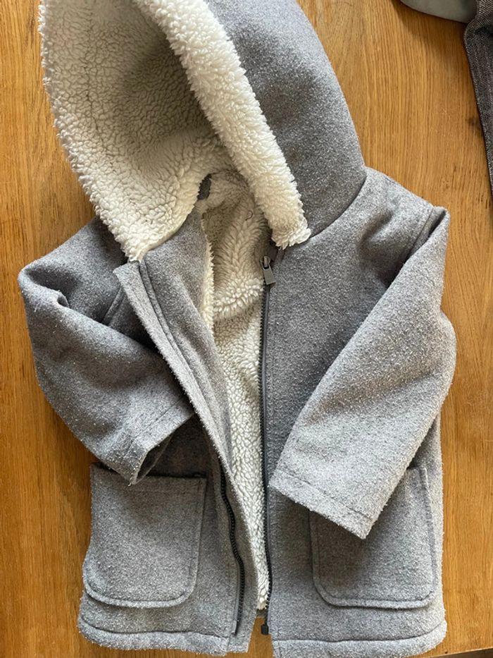 Manteau gris garçon 36 mois - photo numéro 1