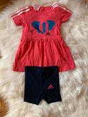 Ensemble robe et short bébé fille 9 mois