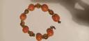 Collier perles orange