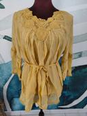 Blouse jaune femme