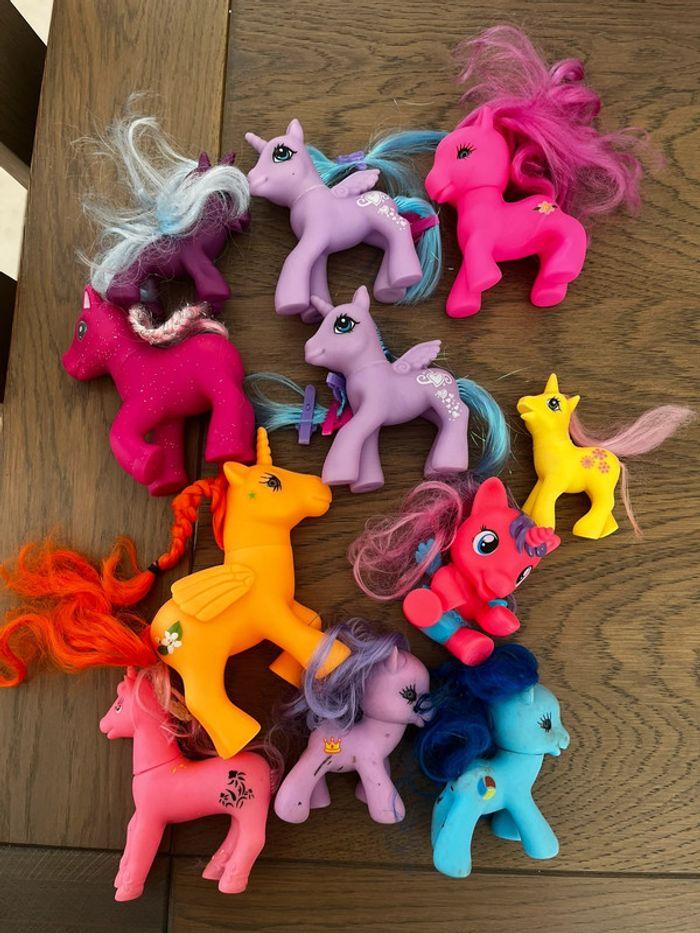 Lot de 10 poneys en plastique - photo numéro 1