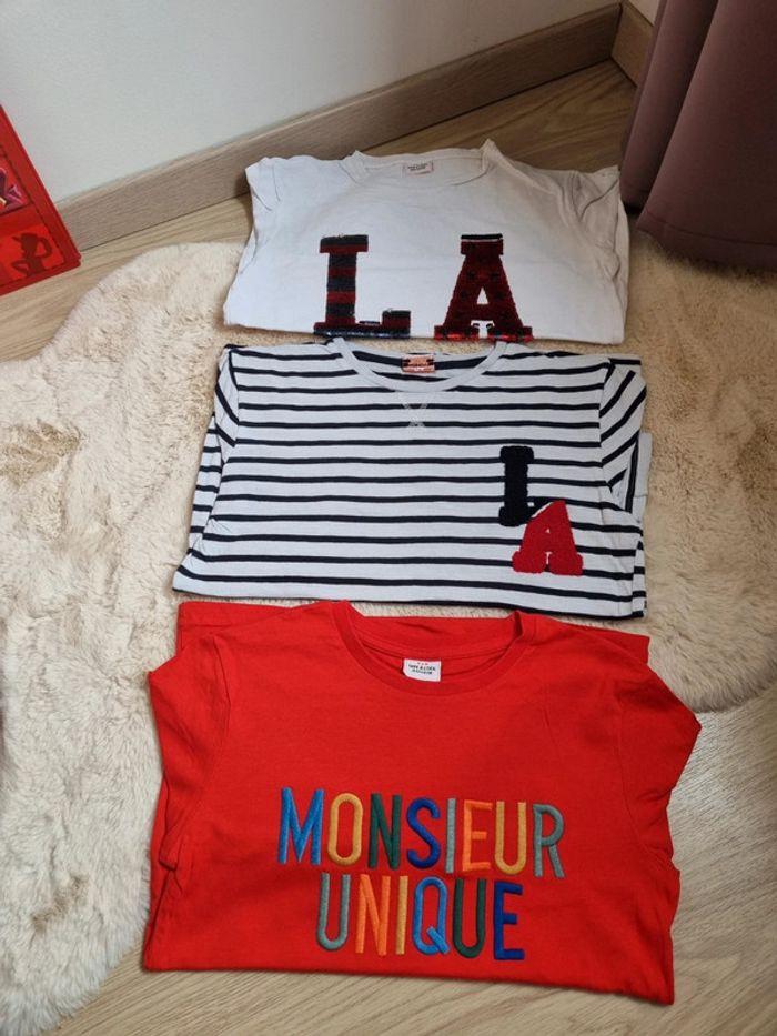 Lot de 3 t-shirts ML TAO 10 ans