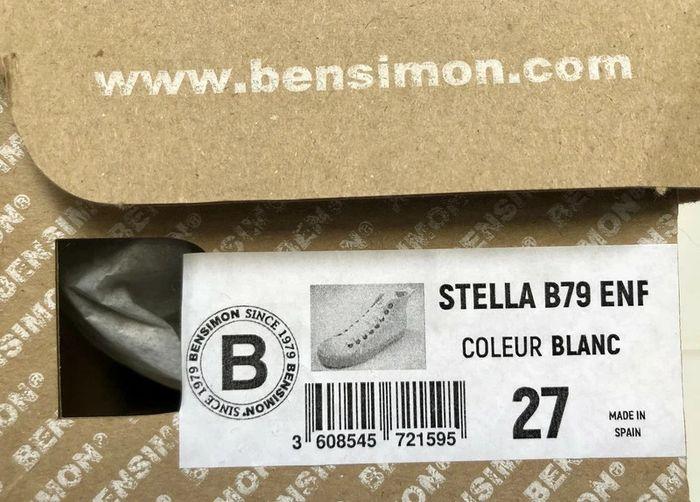 Baskets enfant montantes Bensimon Stella T 27 EU NЕUF (prix normal: 45 eur) - photo numéro 3