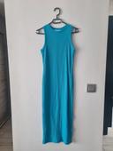 Robe longue bleu taille 38 Primark