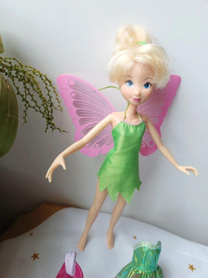 Disney poupée flexible mannequin doll tinkerbell tinker fée clochette capitaine hook silvermist - photo numéro 4