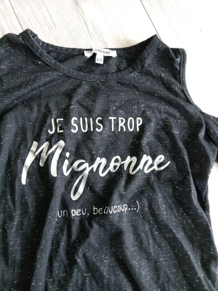 Tee shirt épaules dénudées 12 ans - photo numéro 2