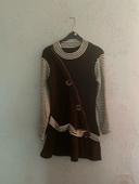 Superbe robe pull fille neuve marron beige 14 ans Kids Star