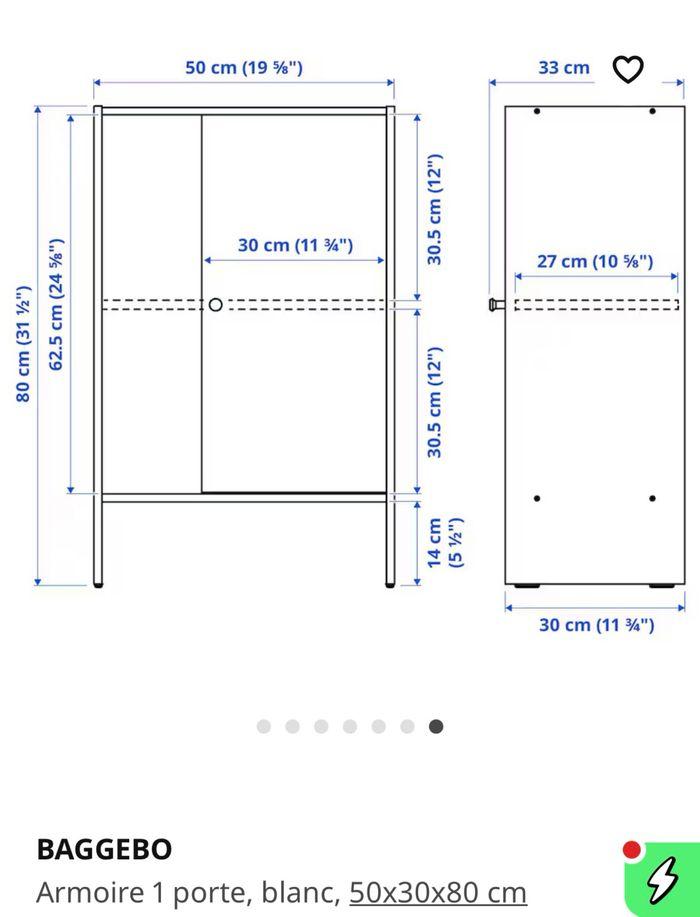 Armoire de rangement  1 porte - photo numéro 5