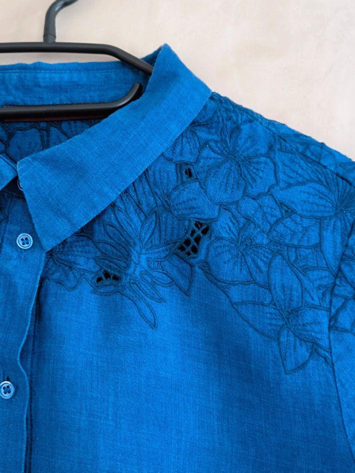 🤎 Chemise lin broderie Comptoir des cotonniers 40 🤎 - photo numéro 5