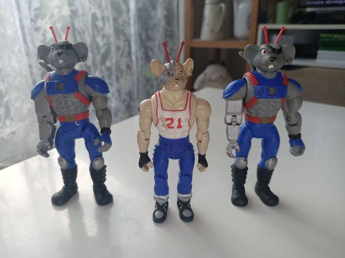 Lot De 3 Figurines Les Motards De L'espace (Biker Mice from Mars) Galoob - photo numéro 2