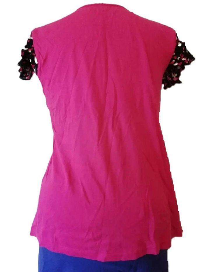 Tee shirt Imprimé Fuschia Taille 42/44 - photo numéro 3