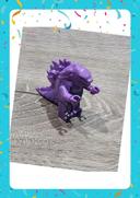 Minifigurine Godzilla violet / rose (compatible Lego)