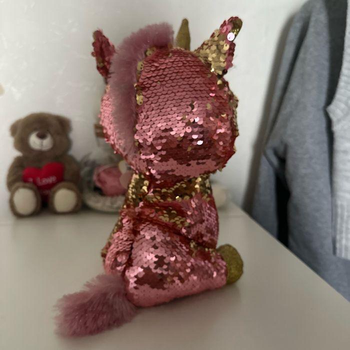 Peluche licorne TY à sequins - photo numéro 2