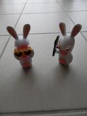 2 figurines Lapin Crétin