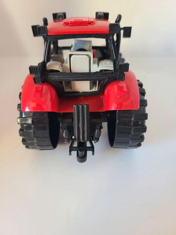 Petit tracteur rouge plastique 12 cm - photo numéro 5