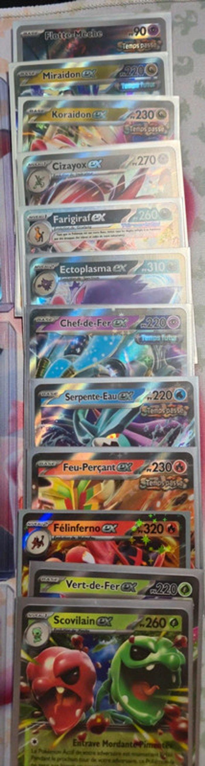 Lot de 26 Cartes Pokémon Ex/Ar/Fa/Ace EV5 Forces Temporelles + 1 Promo offerte - photo numéro 3