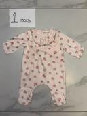 Pyjama velours sergent major 1 mois